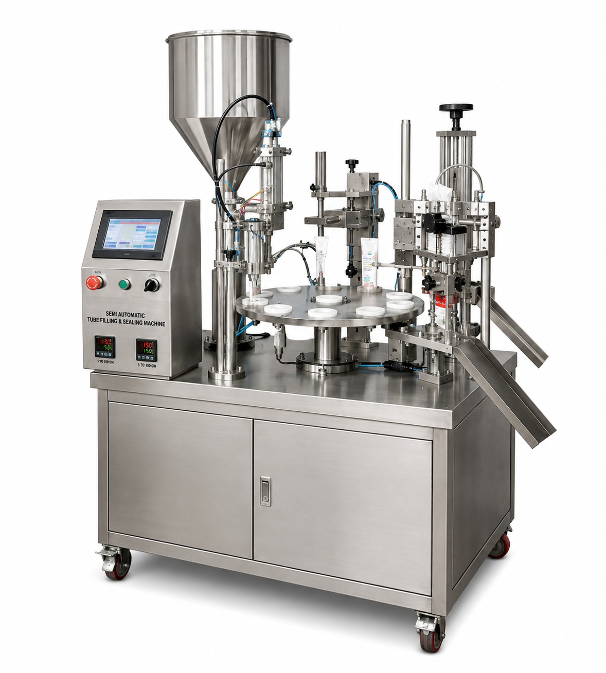 Semi-Automatic Tube Filling & Sealing Machine – 5 to 100 GM